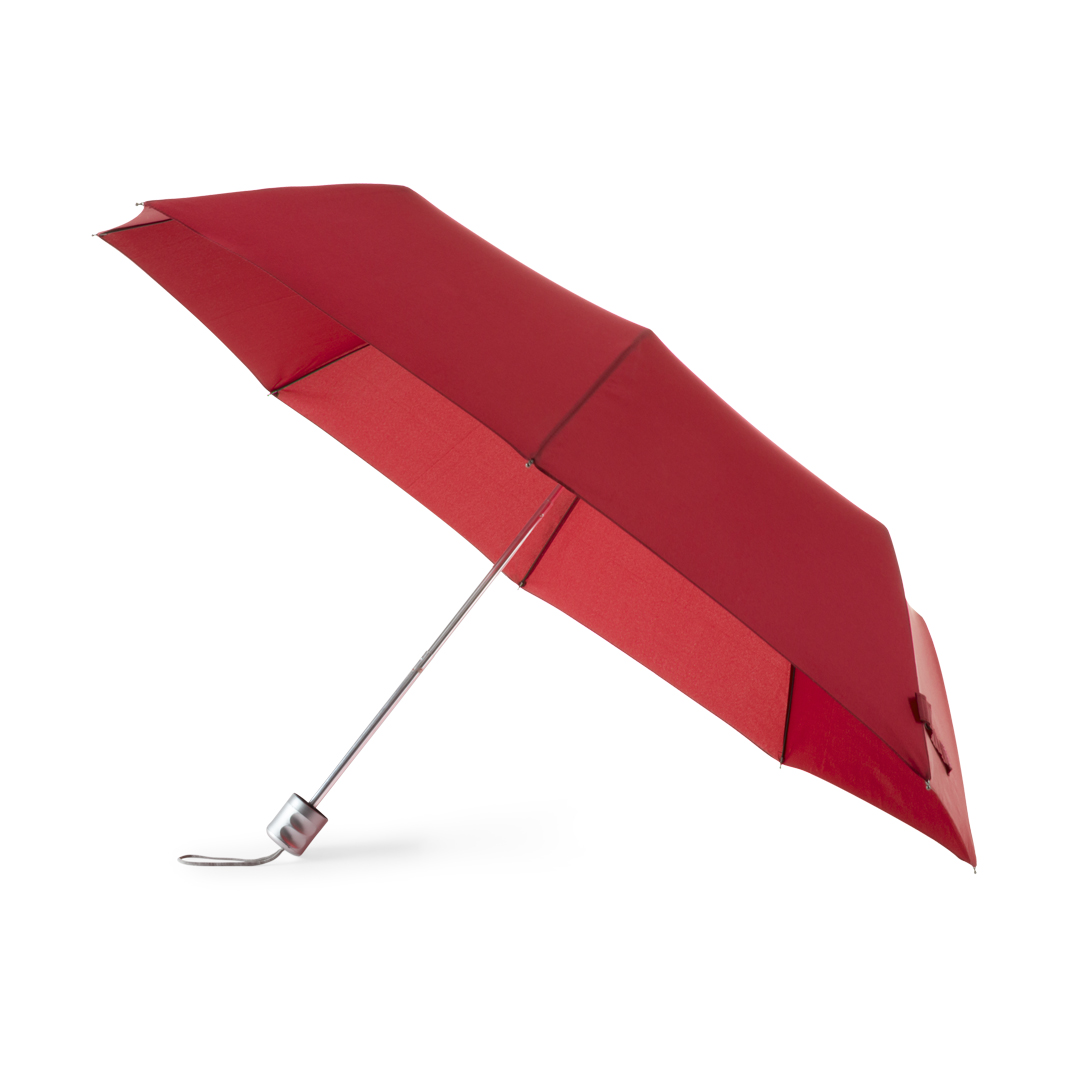 Paraguas plegable de encaje para mujer, pequeño y portátil (color rojo  vino, tamaño: talla única)