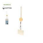 Lanyard círculo de madera