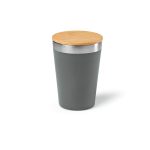 Vaso Acero Inoxidable Con Tapa Bambú - Imagen 6
