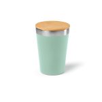 Vaso Acero Inoxidable Con Tapa Bambú - Imagen 4