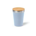 Vaso Acero Inoxidable Con Tapa Bambú - Imagen 2