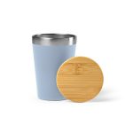 Vaso Acero Inoxidable Con Tapa Bambú