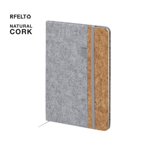 Bloc de tapa rígida en fieltro y corcho