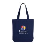 Bolsa de asas largas en algodón canvas - Imagen 3