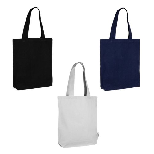 Bolsa de asas largas en algodón canvas - Imagen 9