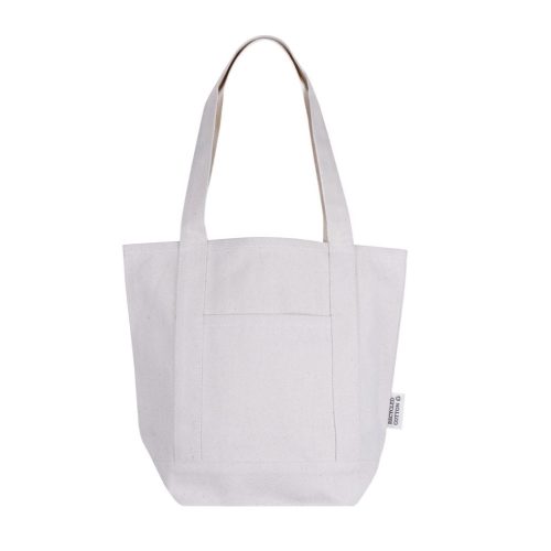 Bolsa en algodón con bolsillo frontal - Imagen 4