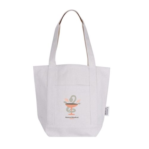 Bolsa en algodón con bolsillo frontal - Imagen 7