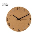 Reloj de pared en corcho