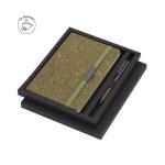 Set de bloc y bolígrafo en fibra de té