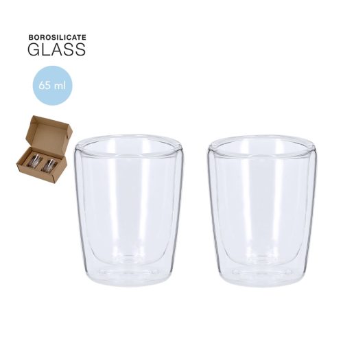 Set de vasos de cristal