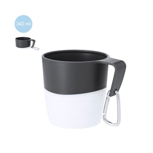 Taza plegable en silicona y PP