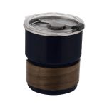 Vaso en acero inox y madera - Imagen 4